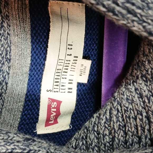Levi's Morton Striped Shawl-Collar Sweater Small - Picture 4 of 7